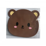 Suport pentru Pahar, Vivimall, Model Urs, din PVC, 15.5 x 15.5 cm, Rezistent la Caldura, Maro - vivimall.ro