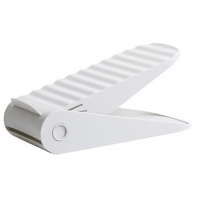 Suport pentru Pantofi, Vivimall, cu Două Straturi, Organizator, Antiderapant și Durabil, Inălțime Reglabilă, 25.5x11x7.5 cm, Alb, 150 g - vivimall.ro