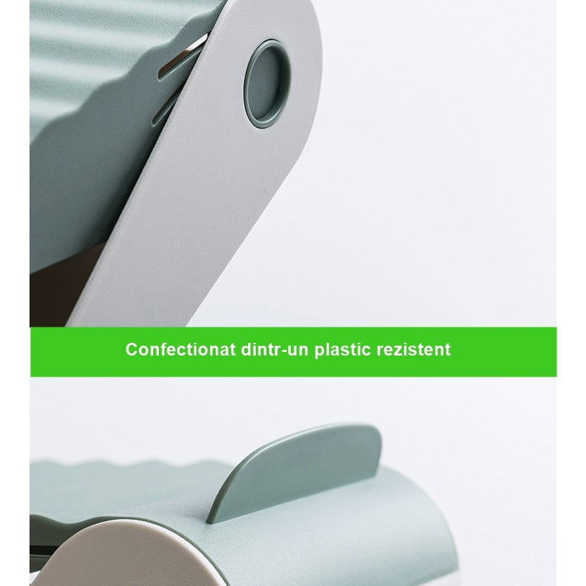 Suport pentru Pantofi, , cu Două Straturi, Organizator, Antiderapant și Durabil, Inălțime Reglabilă, 25.5x11x7.5 cm, Verde, 150 g - vivimall.ro