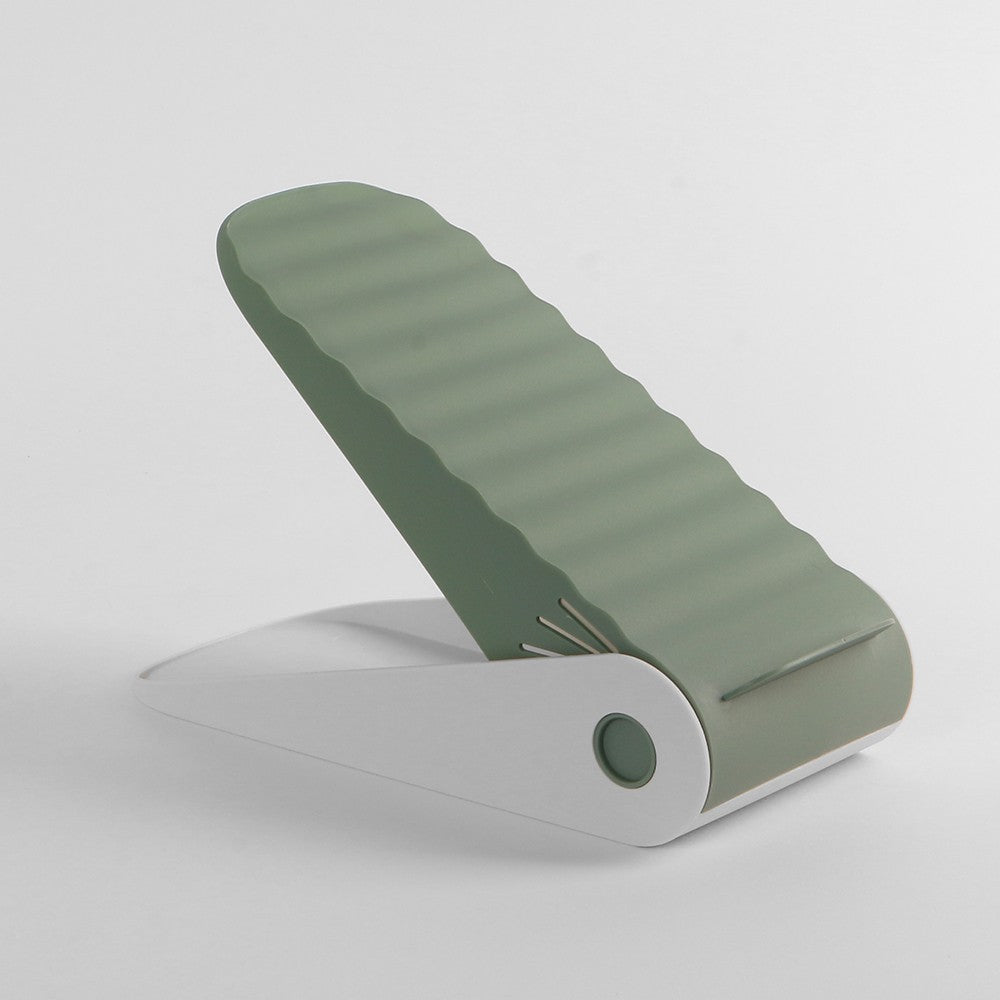 Suport pentru Pantofi, , cu Două Straturi, Organizator, Antiderapant și Durabil, Inălțime Reglabilă, 25.5x11x7.5 cm, Verde, 150 g - vivimall.ro