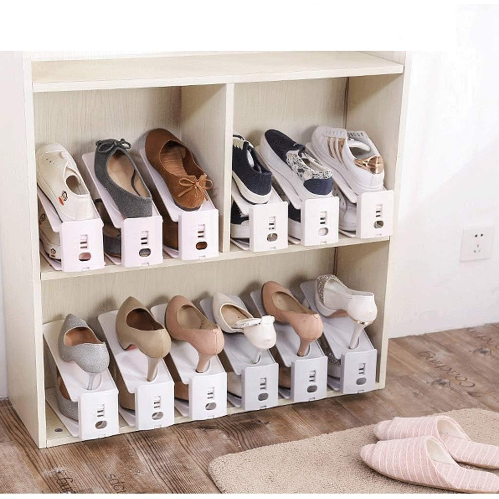 Suport Pentru Pantofi, Din Plastic, Reglabil, 2 Niveluri,