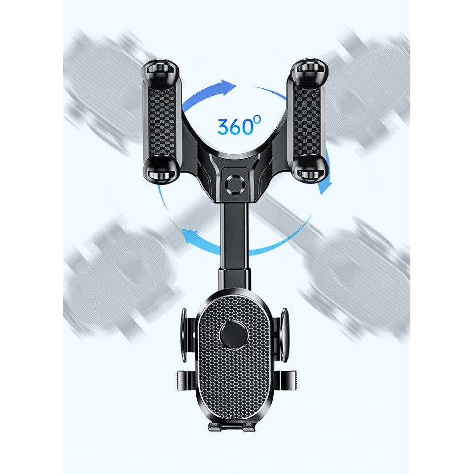 Suport Telefon Auto, Pentru Oglinda Retrovizoare, Din Abs, Reglabil 360Â° - vivimall.ro
