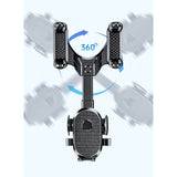 Suport Telefon Auto, Pentru Oglinda Retrovizoare, Din Abs, Reglabil 360Â° - vivimall.ro
