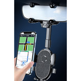 Suport Telefon Auto, Pentru Oglinda Retrovizoare, Din Abs, Reglabil 360Â° - vivimall.ro