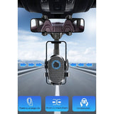 Suport Telefon Auto, Pentru Oglinda Retrovizoare, Din Abs, Reglabil 360Â° - vivimall.ro