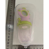 Suzeta pentru Fructe, Vivimall, pentru Bebelusi, din Silicon Alimentar, +4 Luni, 2 mm Grosime Gauri Tetina, 12.4 x 5.1 x 4.7 cm, Roz/Verde - vivimall.ro