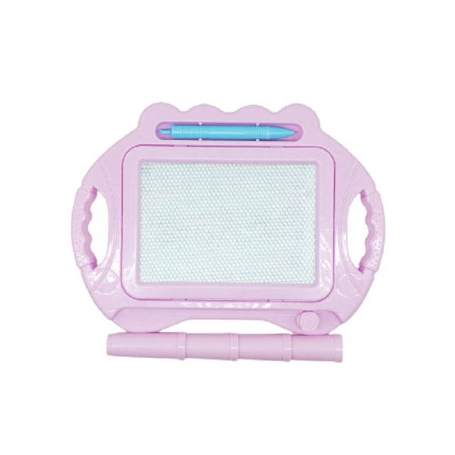 Tabla Magnetica pentru desen Vivimall, Pix, forma dreptunghi, dimensiuni 23x17 cm, Dezvolta Creativitatea, cu picioare suport, Roz Pal - vivimall.ro