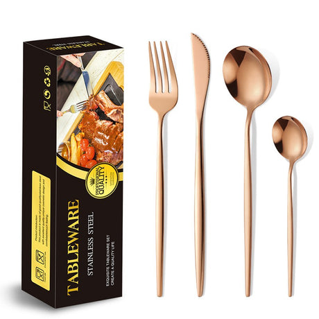 Tacamuri portugheze aurii 24 piese | GoldTable - vivimall.ro