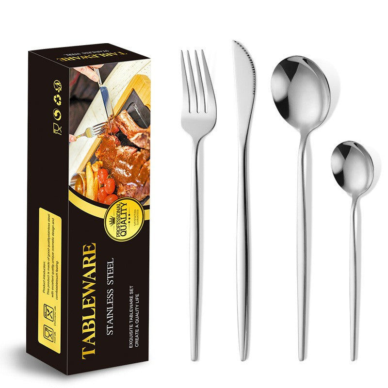 Tacamuri Portugheze, Set Din 24 De Piese Din Otel Inoxidabil, 6 Cutie, 6 Furculite, 6 Linguri De Masa, 6 Linguri Pentru Ceai - vivimall.ro