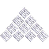 10 x Placi Tapet Autocolant 3D cu Imitatie de Marmura Dreptunghiulara, pentru Perete Bucatarie Sufragerie, Usor de Curatat, Rezistent la Apa, Autoadeziv, 30x30 cm, Gri - vivimall.ro