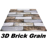 10 X Placi Tapet Autocolant 3D Cu Imitatie De Marmura, Pentru Perete Bucatarie Sufragerie, Usor De Curatat, Rezistent La Apa, Autoadeziv, 30X30 Cm, Gri Maro Bej - vivimall.ro