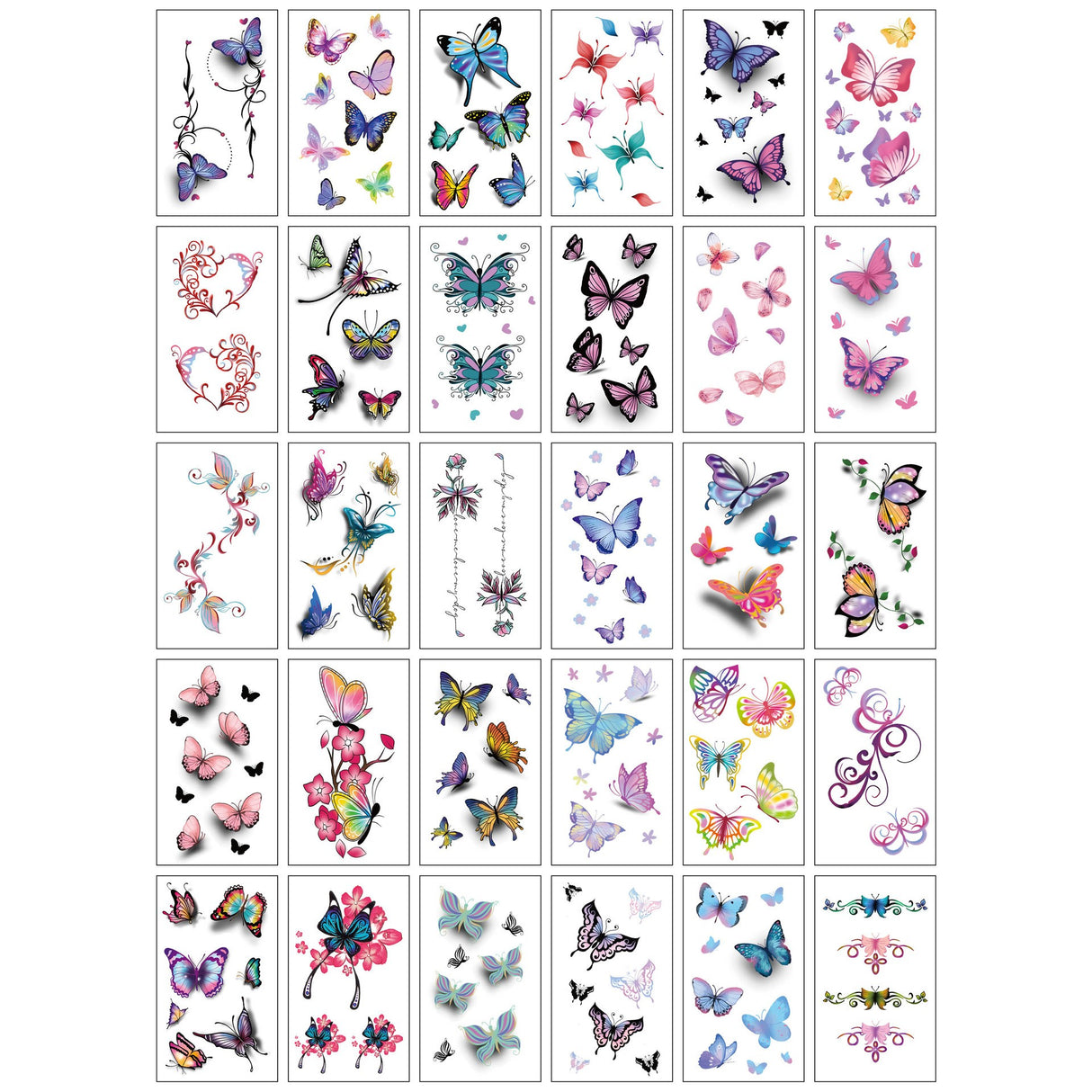 Set 30 Tatuaje Temporare, Pe Baza De Apa - vivimall.ro