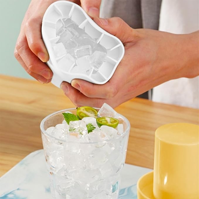 Forma gheata silicon pahar galben | IceFun - vivimall.ro