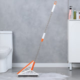 Mop Multifunctional, Vivimall, Portocaliu, cu Racleta din Silicon, Maner Telescopic, Curatarea Eficienta a Tuturor Suprafetelor - vivimall.ro