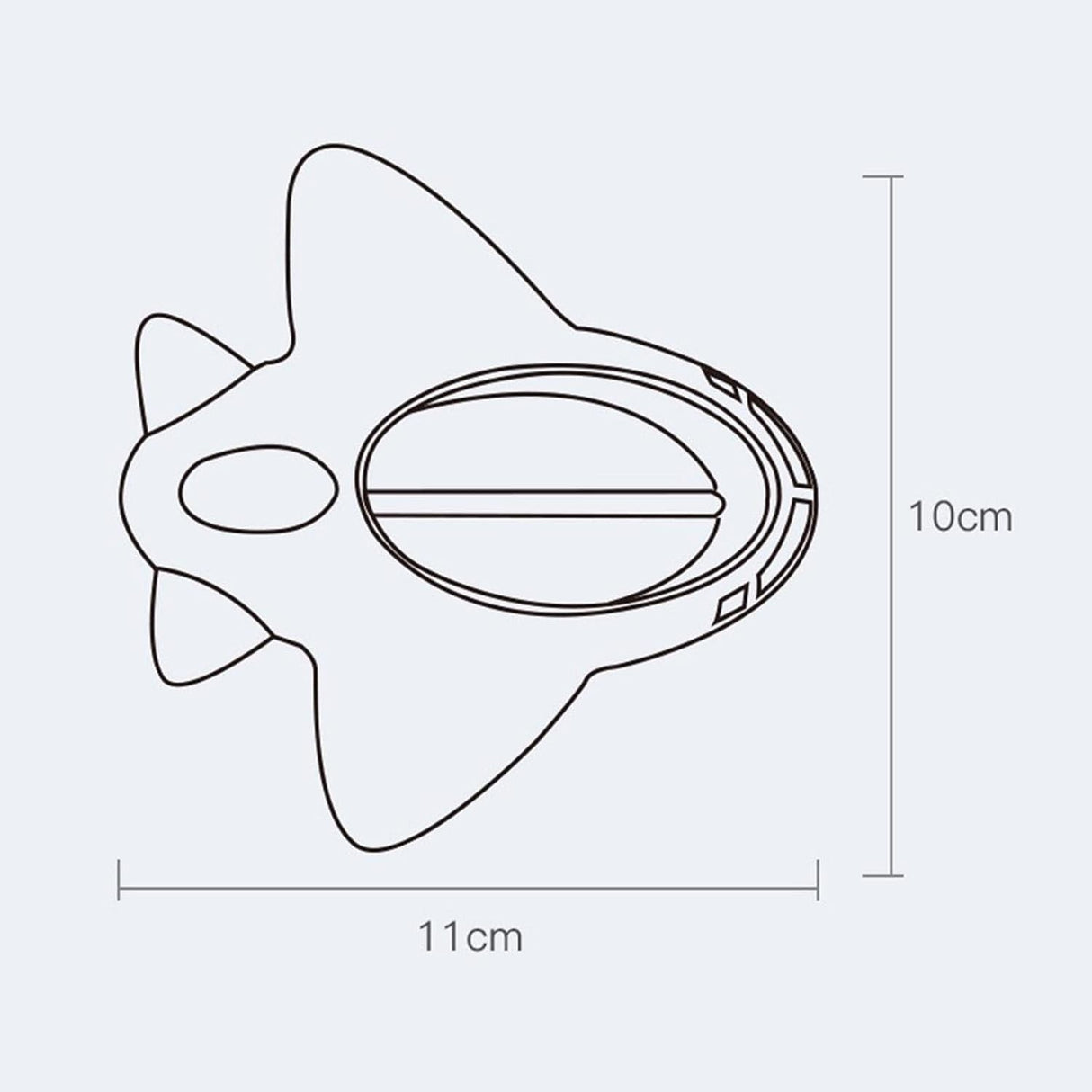 Termometru Pentru Baie, Plutitor, Rezistent La Apa, Multifunctional, Model Avion, 11X10X4 Cm - vivimall.ro