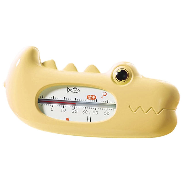 Termometru pentru Baie, Vivimall, Plutitor, Rezistent la apa, Multifunctional, Model Crocodil, 2.7x6.5x3.7 cm, Galben - vivimall.ro