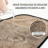 Prosop Uscare Auto, Flippy, 600 GSM, Microfibra Premium, Ultra Absorbant, Fara Urme, 90x70 cm, Bej - vivimall.ro