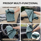 Prosop Uscare Auto, Flippy, 600 GSM, Microfibra Premium, Ultra Absorbant, Fara Urme, 90x70 cm, Albastru Deschis - vivimall.ro