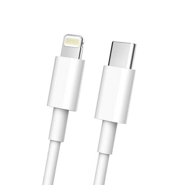 Cablu de date Fast Charge, Flippy, Power Delivery 27W, Compatibil cu iPhone, Port TYPE-C Lightning, Lungime 1.5 m, Alb - vivimall.ro