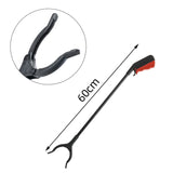 Cleste pentru Colectarea Deseurilor, Flippy, din Metal si Plastic, 60 cm, Fara Maini Murdare, Negru/Rosu - vivimall.ro