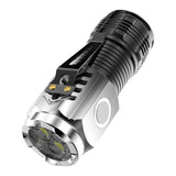 Фенерче с 3 LED ядра, USB зареждане, автономност 4-20 часа, максимален обхват 100-200 м, 5 W, скоба за окачване, магнитно дъно