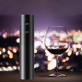 Tirbuson Electric, Vivimall, Deschizator Sticle de Vin, Incarcare USB, 20 x 4.6 cm, Negru - vivimall.ro