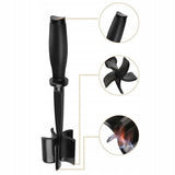 Tocator de Carne Manual, Vivimall, cu Lama pentru Tocarea si Amestecarea Carnii, 28x6cm, cu 5 Lame Curbate, Rezistent la Caldura, Multifunctional, Plastic Rezistent, Negru - vivimall.ro