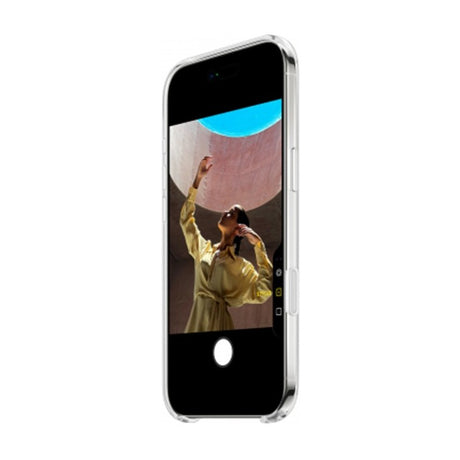 Detaliu colțuri ranforsate husă transparentă iPhone 17 Air antisoc, protecție 360°, silicon TPU