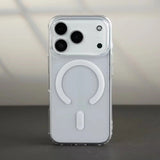 Husa Telefon, Vivimall, Compatibila Apple iPhone 17 Pro, MagSafe, Antisoc, din Silicon + TPU, Transparent - vivimall.ro