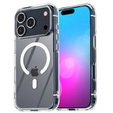 Husa Telefon, Vivimall, Compatibila Apple iPhone 17 Pro, MagSafe, Antisoc, din Silicon + TPU, Transparent - vivimall.ro