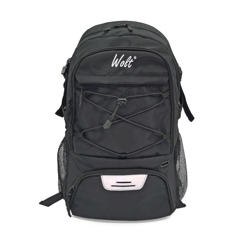 Rucsac de Baschet Multifunctional, Vivimall, pentru Calatorie, Sport, Scoala, cu Compartiment pentru Pantofi si Minge, 32 Litri, 45x32x22 cm, Negru - vivimall.ro