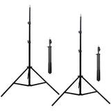 Trepied, Flippy, 210 cm, Metalic, Extensibil, 5 x 5 x 71 cm, Negru - vivimall.ro