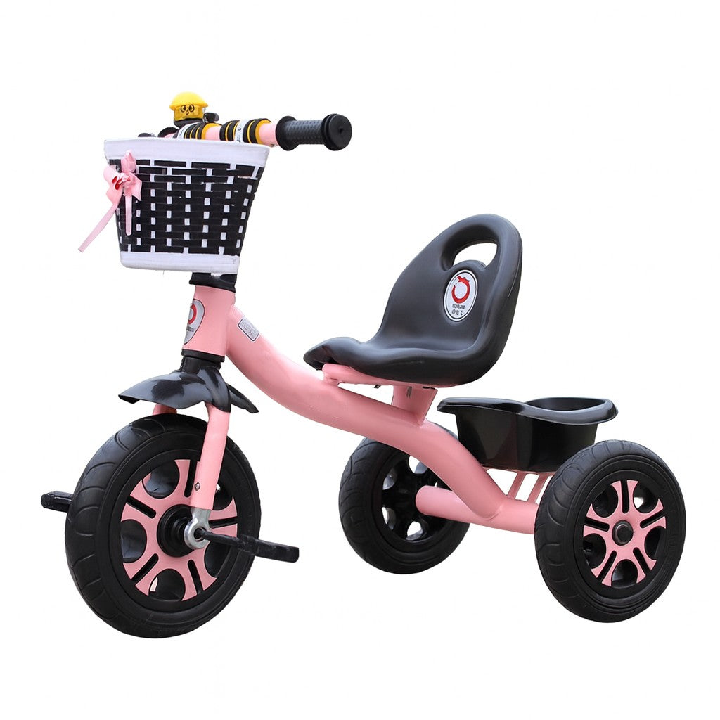 Tricicleta pentru Copii, Flippy, Tricicleta Model Mickey, Ghidon cu Cos pentru Depozitare, Varsta 1-5 Ani, 80 x 60 x 53 cm, Roz - vivimall.ro