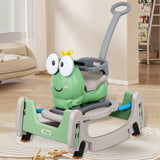 Masinuta Balansor Multifunctionala pentru Copii, Vivimall, Model Cal Scooter de tip Masinuta Balansor, Varsta 1-3 ani, 93 x 80 x 58 cm, cu Maner, Verde - vivimall.ro