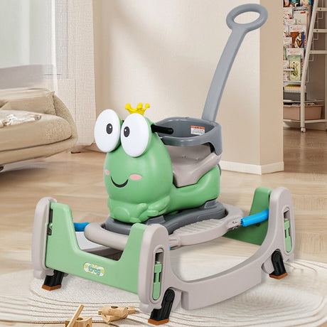 Balansor Cal Scooter verde Vivimall, dimensiuni 93x80x58 cm, vedere laterală dreapta