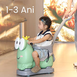 Masinuta Balansor Multifunctionala pentru Copii, Vivimall, Model Cal Scooter de tip Masinuta Balansor, Varsta 1-3 ani, 93 x 80 x 58 cm, cu Maner, Verde - vivimall.ro