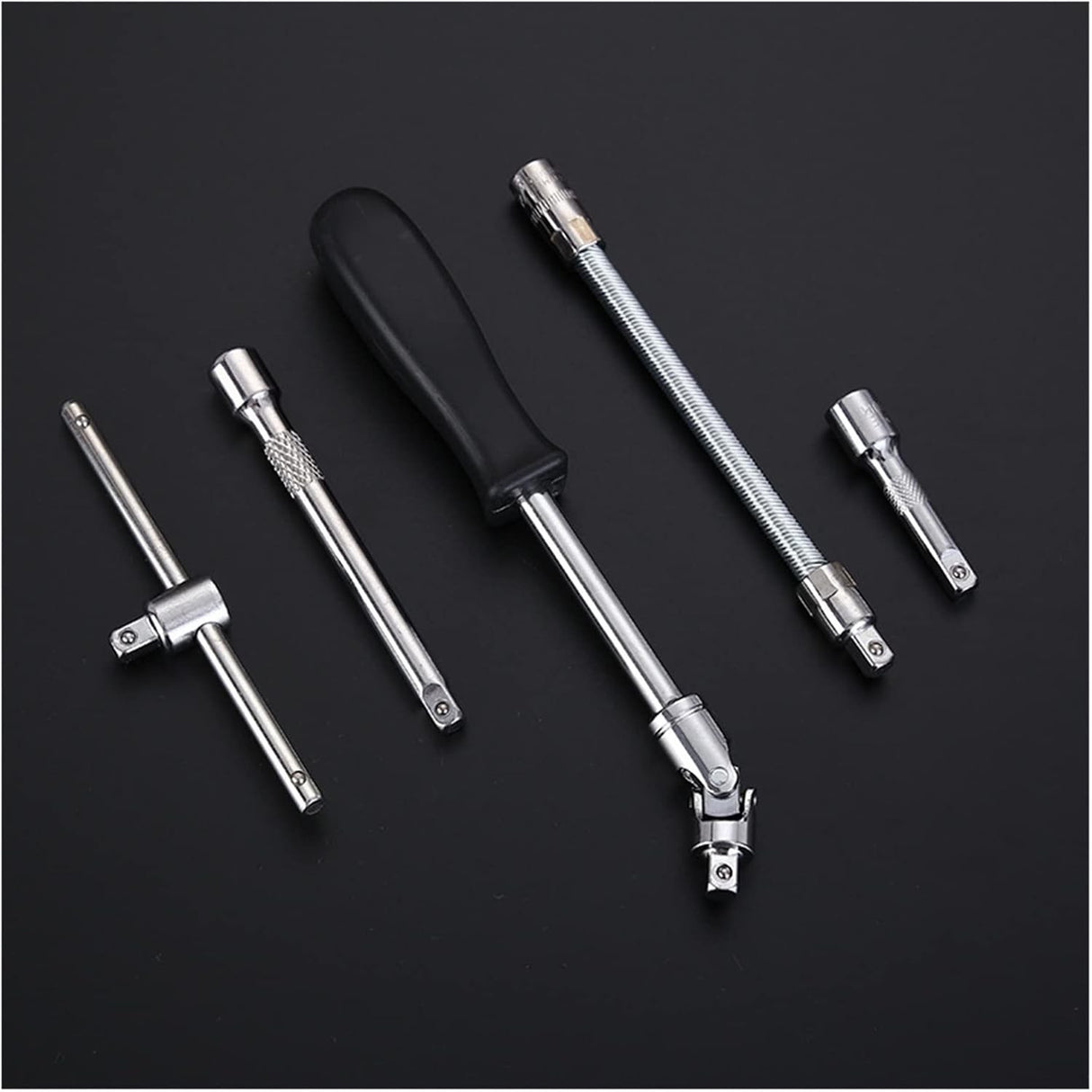 Trusa Chei Tubulare, Set 53 de Piese, Flippy, Surubelnita, Clichet, Tubulare, Imbus, Prelungitor, 27 x 20 x 5.5 cm, 1.5 kg, Cutie Rosu - vivimall.ro