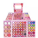 Комплект грим, палитра сенки за очи Kevin&amp;Coco с 62 пигментирани и перлени цвята