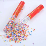 Tun de Confetti, 30 cm. Vivimall, Model Bilute, Confetti din Polistiren, Ambalaj de Plastic, Multicolor - vivimall.ro