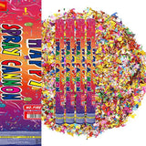 Tub de Confetti, Vivimall, Clasic, 80x5 cm, Confetii Asortate din Plastic, Eliberare prin Rasucire, Multicolor - vivimall.ro