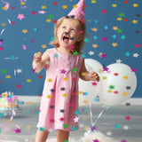 Tun de Confetti, Vivimall, Party Popper, 60x5 cm, Model Stelute, Inimioare, Paiete, Lucioase, 3 cm Diametru, Multicolor - vivimall.ro