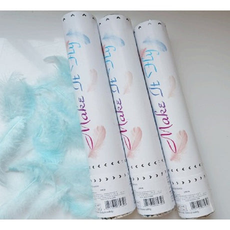 Tub de Confetti, Vivimall, Model Pene, 27 cm, Make It Fly, Bleu - vivimall.ro