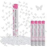 Tun de Confetti, Vivimall, Confetti Cannon 40 cm, Model Fluturi din Hartie, Alb - vivimall.ro