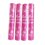 Tun Confetti, Vivimall, Confetti Inimioare si Mesaj Love, 40 x 5 cm, Roz Alb - vivimall.ro