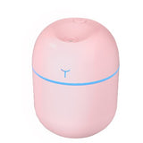 Mini Umidificator Portabil, Vivimall, 2 Moduri, Aromaterapie, Silentios, Lumina Ambientala, Incarcare USB, 220 ml, 8 x 8 x 10.3 cm, Roz - vivimall.ro