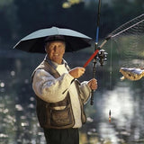 Umbrela de Cap, Vivimall, Diametru 69 cm, Banda Elastica de Cap, Protectie UV/Ploaie, Albastru Safir - vivimall.ro