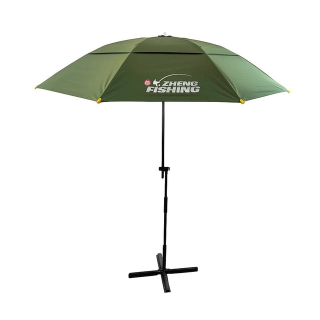 Umbrela de Pescuit, Flippy, Model Zheng Fishing, cu Suport de Fixare, Anti-UV, Ajustabila si Reglabila, Verde - vivimall.ro