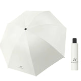 Umbrela de Ploaie Unisex, Flippy, cu Protectie UV Soare, Rezistenta la Vant si Ploaie, Pliabila, din Vinil si Otel, 96 x 67 cm, Bej deschis - vivimall.ro