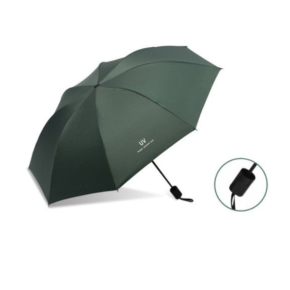 Umbrela, Vivimall, Protectie UV Soare, Protectie Ploaie, Pliabila, din Vinil si Otel, 96 x 67 cm, Verde - vivimall.ro