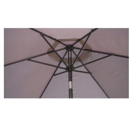 Umbrela Terasa/Gradina Vivimall , Inaltime 2,5 m, Diametru 2.30 m, Manivela/Inclinare, Gri - vivimall.ro